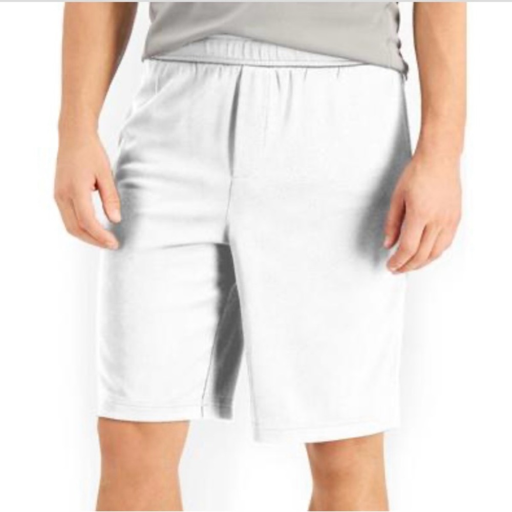 ID Ideology Men's White Mesh Break Shorts